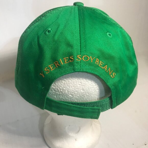 Pioneer Y Series Green Cotton Adjustable Hat Soy Beans OSFA Agricultural - Picture 3 of 7